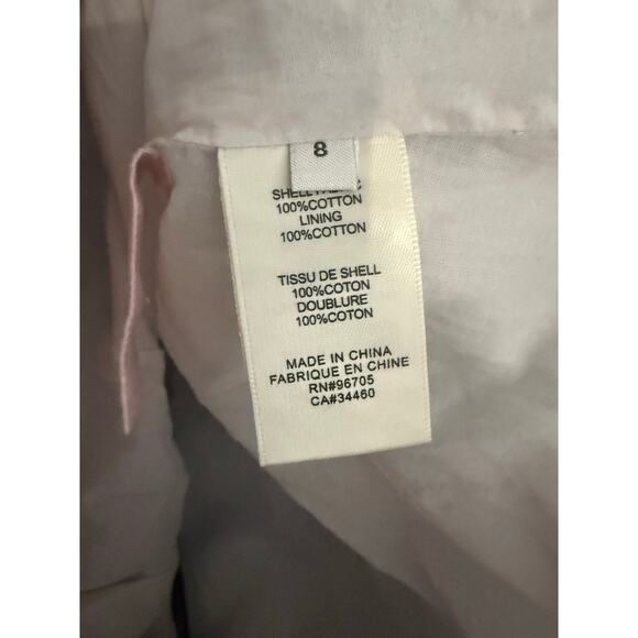 Rebecca Taylor Light Blue Smocked Bubble Sleeveless Mini Dress Size 8 - Picture 15 of 15